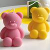 3D Bear Candle Mould Silicone Bear Shaped Mold Fragrance Candle Bear Candle Mold  Candle Making