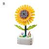 Building Block Bright Color Realistic Looking Smooth Edge Toy Parent-child Interaction Potted Plant Building Blocks DIY Assembly