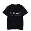 Funny Math Graphic T Shirts Mens Sport Tops Coffee Physic Energy Milk Coffee Equation Prints Men's T-shirt Over Streetswear#Color