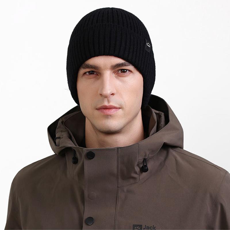 Осень Зима Вязаная Шапка Бархатная Толстая Теплая Уличная Ветрозащитная Защита Ушей от Холода Шерстяная Шапка