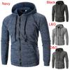 Premium Quality Men's Athletic Soft Sherpa Zip Up Hooded Hoodie Sweater Jacket Coat For All Seasons