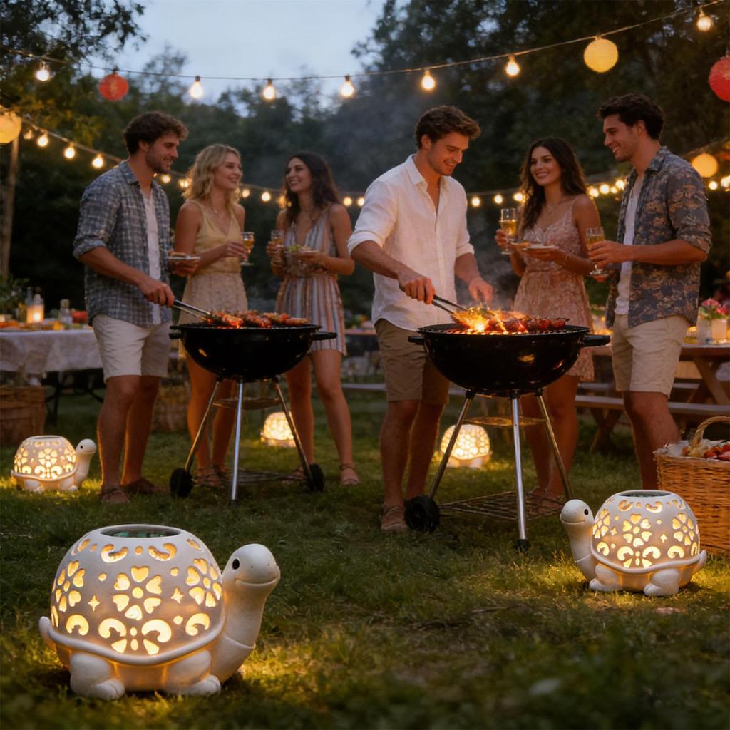 Солнечные фонари Уличные Водонепроницаемые Светодиодные Фонари-Черепахи Солнечные Садовые Фонари Фигурки Животных для Двора Патио Веранды Газона Дорожки