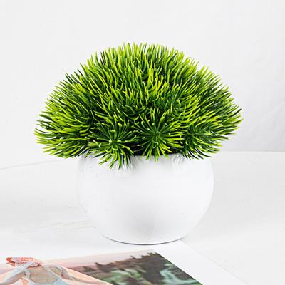 Искусственные растения в горшках Yousheng, реалистичные поддельные зеленые растения, шар, украшение для домашнего офиса, центральный элемент стола, пластиковый искусственный зеленый горшок для растений, украшение