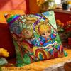 Чехол на декоративную подушку R-Rainbow B-Brite для 45x45см 55x55см 30x30см Квадратный Чехол на Подушку для Автомобиля Декор для Дома Спальни Подарок