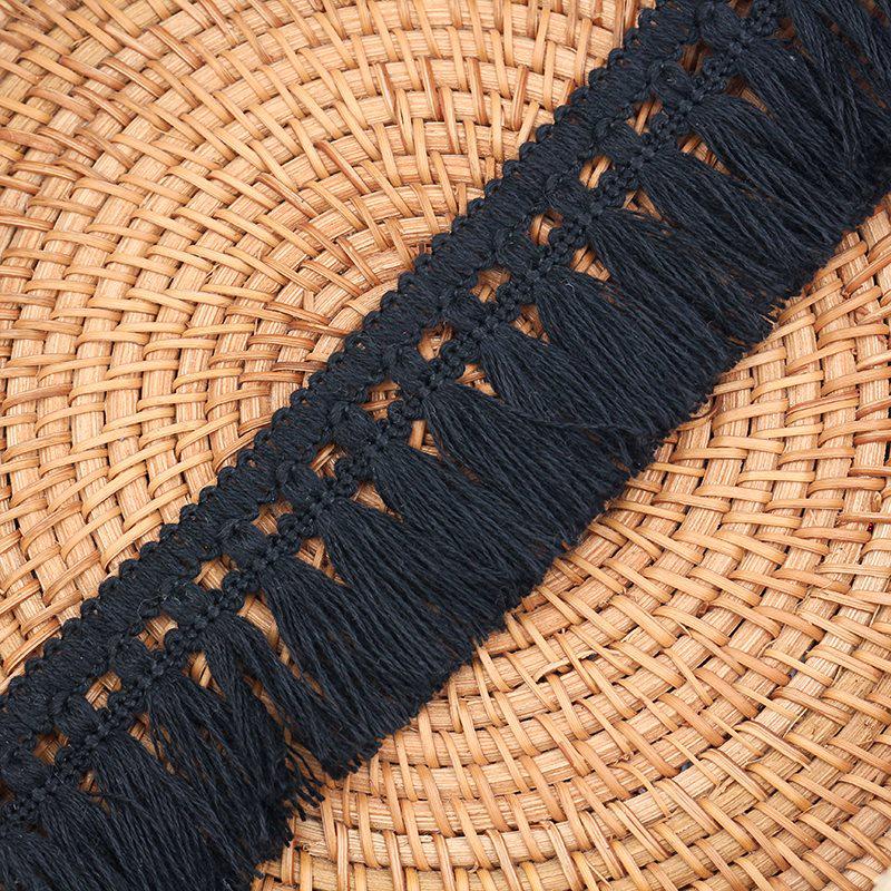 Plaid Fringe Polyester Lace Trim for Skirts, Tablecloths, DIY Bags, and Hat Accessories