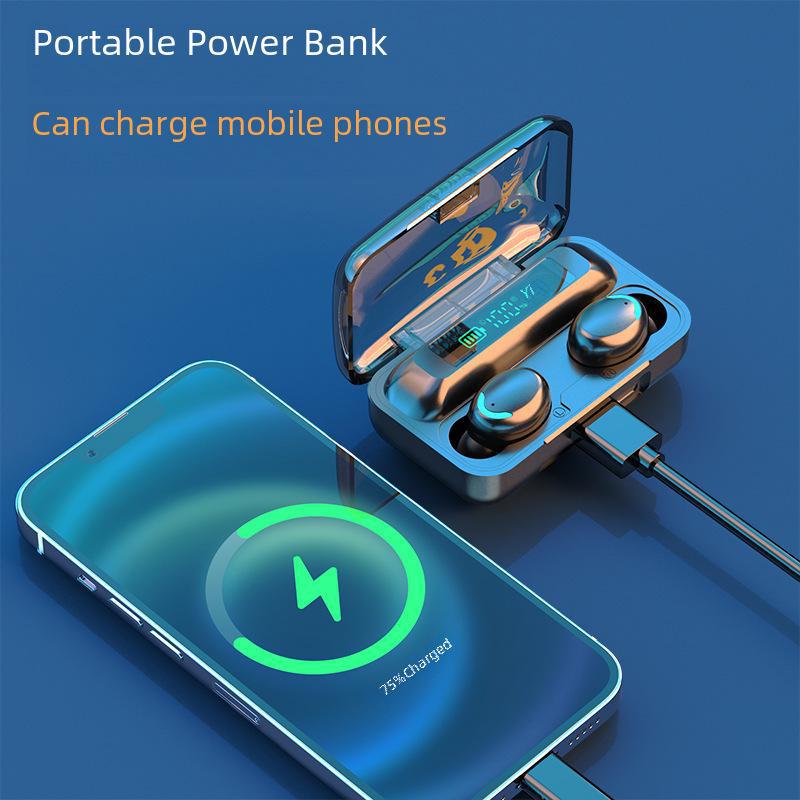 Гарнитура F9 Smiley Face TWS Bluetooth — модель M10, длительное время работы от батареи и высокая мощность