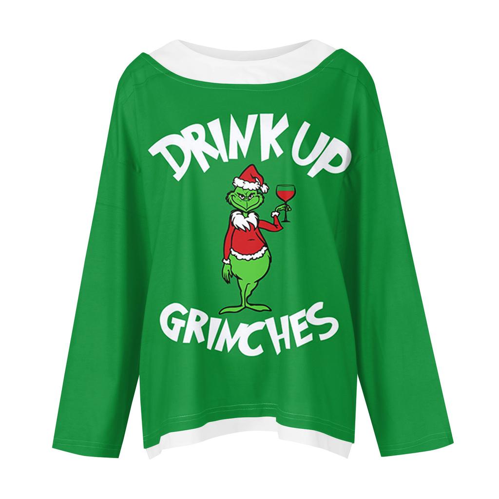 Женская повседневная модная винтажная толстовка с длинным рукавом и круглым вырезом с принтом, многослойный пуловер, топ