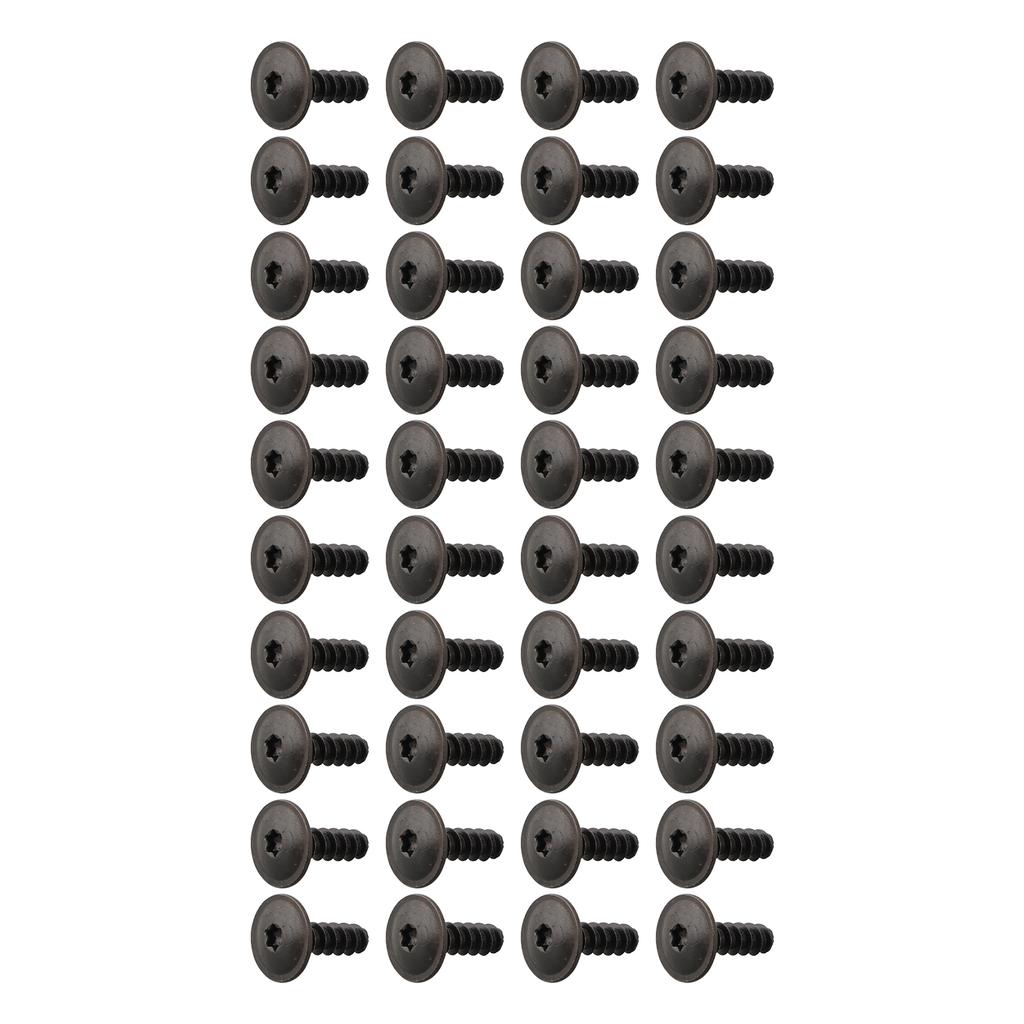 Зажимной зажим, винт для крепления, металлический N90775001, 40 шт./компл., сменный брызговик, 40 шт., 40 шт., аксессуары, черный крепеж