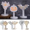 DIY Halloween 3D Ghost Bat Pumpkin Silicone Mold for Handmade Ornament Light Night Lamp Plaster Concrete Resin Craft