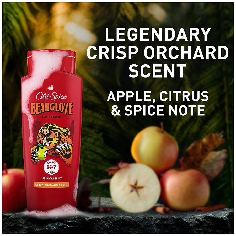 OLD SPICE ГЕЛЬ ДЛЯ ДУША BEARGLOVE 16 унций 473 мл Гель для душа Мыло для тела для мужчин Bear Glove [Официальный импорт] [OSS] (с японской этикеткой)