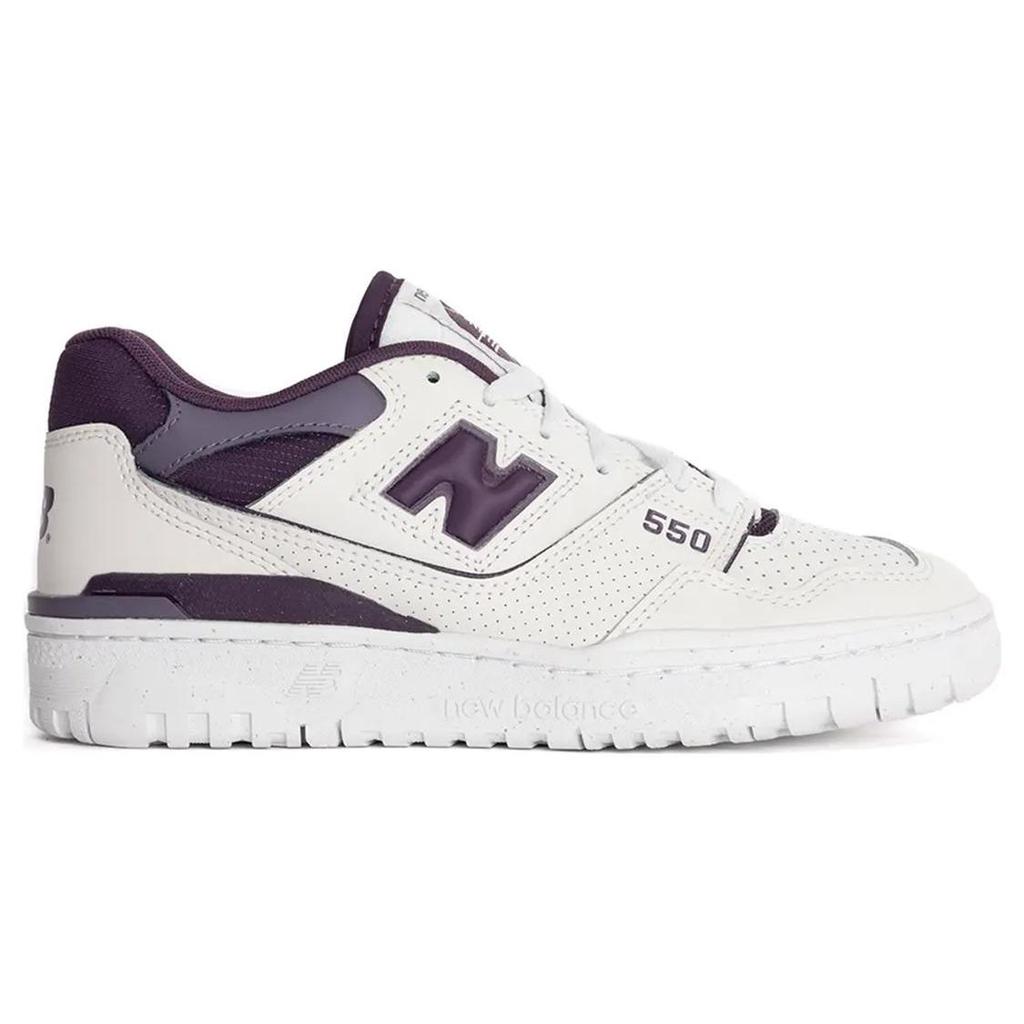New Balance 550 White Midnight Violet Women Sneakers Reflection BBW550DG