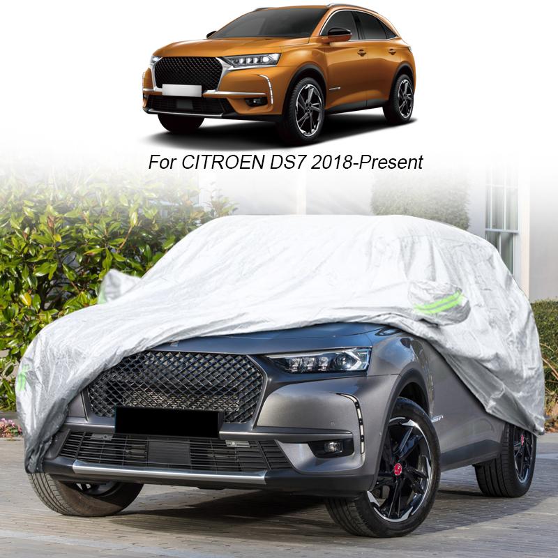Полный автомобильный чехол от дождя, мороза, снега, пыли, водонепроницаемый защитный анти-УФ-чехол для Citroen DS3 DS4 DS7 DS9, внешние автомобильные аксессуары