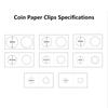 50 шт. квадратных картонных держателей для монет, принадлежности для монет 17,5 мм-40 мм, держатели для монет, зажимы для хранения, держатели для монет, чехол для хранения