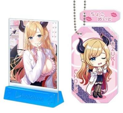 Мини-доска для рисования Ichiban Kuji Hololive vol.3 и прозрачный двойной брелок Choco Yuzuki