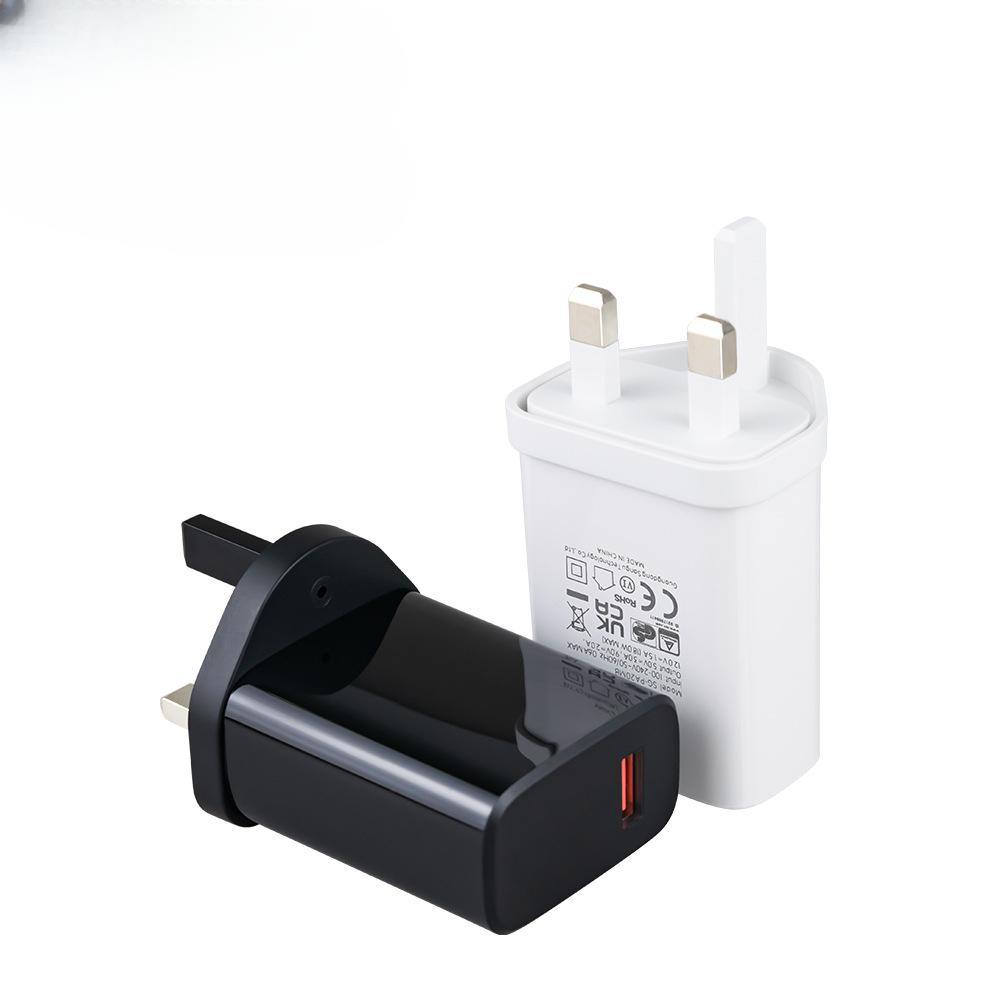 New QC3.0 Mobile Phone Fast Charger 18W Machine Adapter USB Port Mobile Phone Charging Head