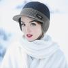 1/2 шт. Мужская шапка Стильная вязаная шапка-ушанка с эластичной посадкой, Теплая толстая зимняя шапка для холодной погоды, для улицы, Зимняя шапка для катания на лыжах, пеших прогулок, головной убор
