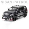 1/24 Nissan Patrol Металлический Литой Внедорожник Модель Автомобиля для Игрушек для Мальчиков Сплавная Модель со Спортивным Комплектом 6 Открывающихся Дверей A303