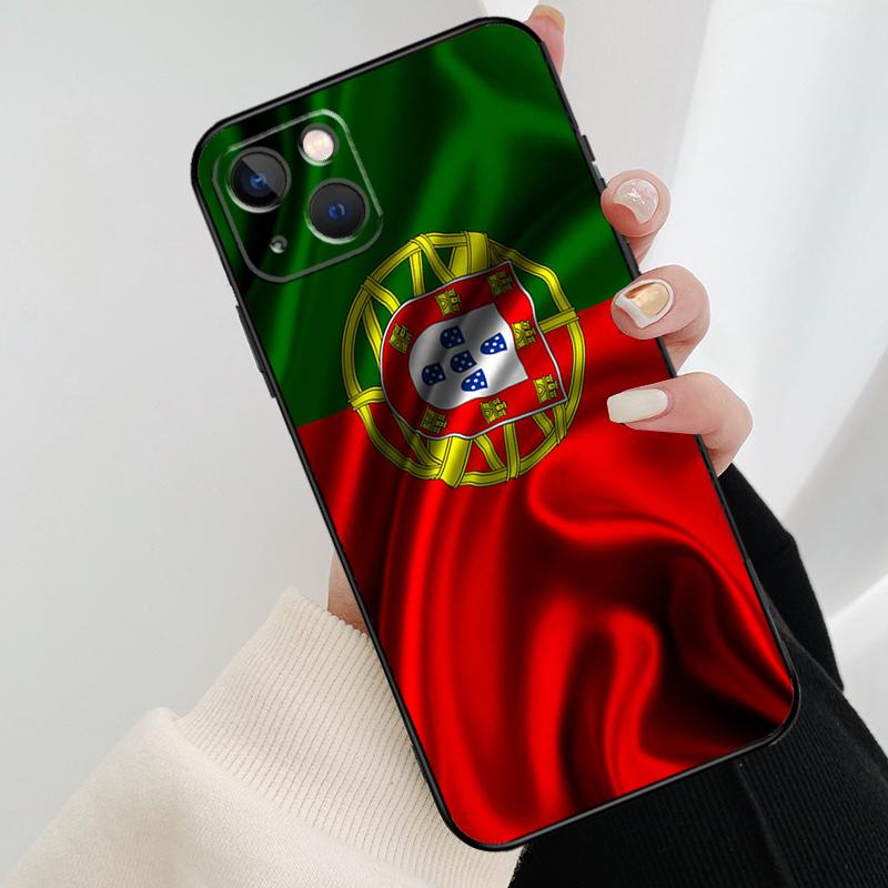 Portugal Flag Phone Case For iPhone 17 Pro Max 16 15 14 11 12 13 Pro Max mini 15 16 Plus 16e 17 Air Cover