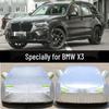 Чехол для автомобиля BMW X3 - Солнцезащитный, Дождестойкий, Утепленный, Плотный солнцезащитный экран, Универсальная посадка