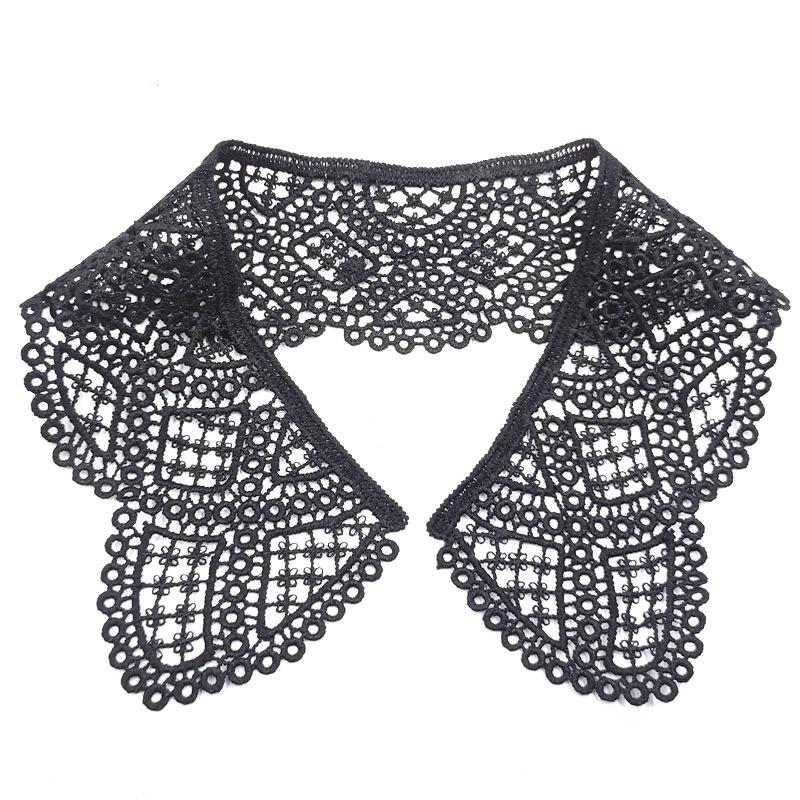 Milk Silk Embroidered Collar, Water-Soluble Lace False Collar, Hollow Corsage, Embroidered Shoulder Collar Accessories, Doll Collar.