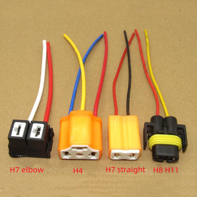 H4 H7 H8 H11 Лампа для фар автомобиля Керамическая розетка Реле Лампа Проводная вилка Carro Abto Coche Voiture Запчасти для автомобилей