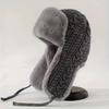 Knitted Lei Feng Hat Warmth Cold Hat Versatile Cycling Coldproof Cap  For Women
