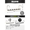 fogman Stainless Steel Hangers, Vertical and Horizontal Use, Space-Saving, Holds 12 Clothes, Set of 3 (Silver)
