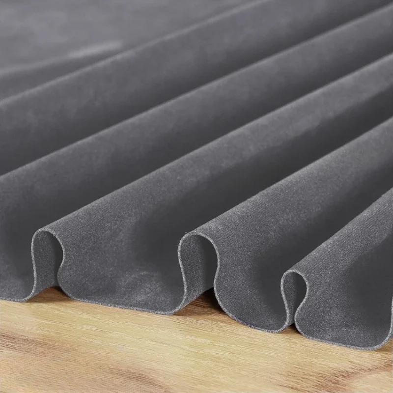 100x150cm Suede Fabric Stretch Double Microfiber for Costume Dresses Skirt Sewing Stretch Frosted Cloth Plain Material