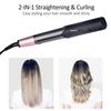 Professional Spiral Wave Curl And Straight Iron Styling Tools 2 In 1 Hair Curler & Straightener Twisted Ionic Flat Iron Styler