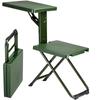 Folding Chair with Table Single Person Outdoor Chair Folding Outdoor Desk Table Base Chair Outdoor Outdoor Sports Camping Lightweight Compact Outside