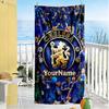Chelsea Customizable Name Beach Towel Super Soft Microfiber Quickdry Fabric Portable for SwimmingBeachCamping Travel Beach AccessoriesGym