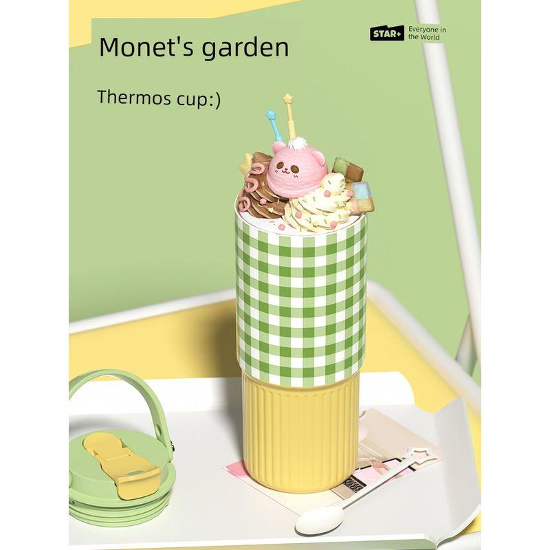 Large Capacity Thermos Cup for Women, Stylish Straw Water Bottle, Portable Cold-Keeping 2026 New Model Stainless Steel Water Cup