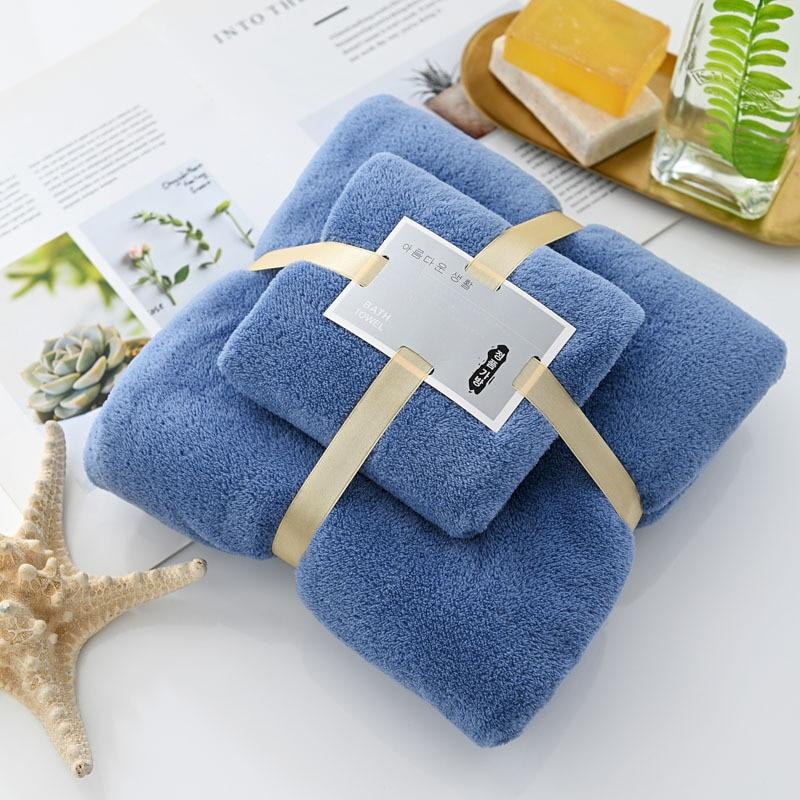 Набор коралловых бархатных полотенец, банное полотенце, домашнее большое размеры, водопоглощающее, быстросохнущее, пляжное, для плавания, аксессуары для ванной комнаты