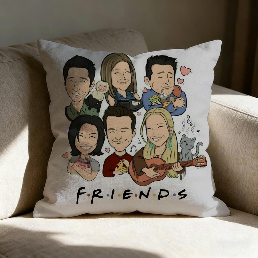 Ffriends Moive Pillow Case Pillowcase Doublesided Printed Sofa Cushion Bedroom Headboard Pillow