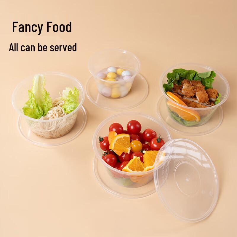 Disposable Round Meal Box with Lid