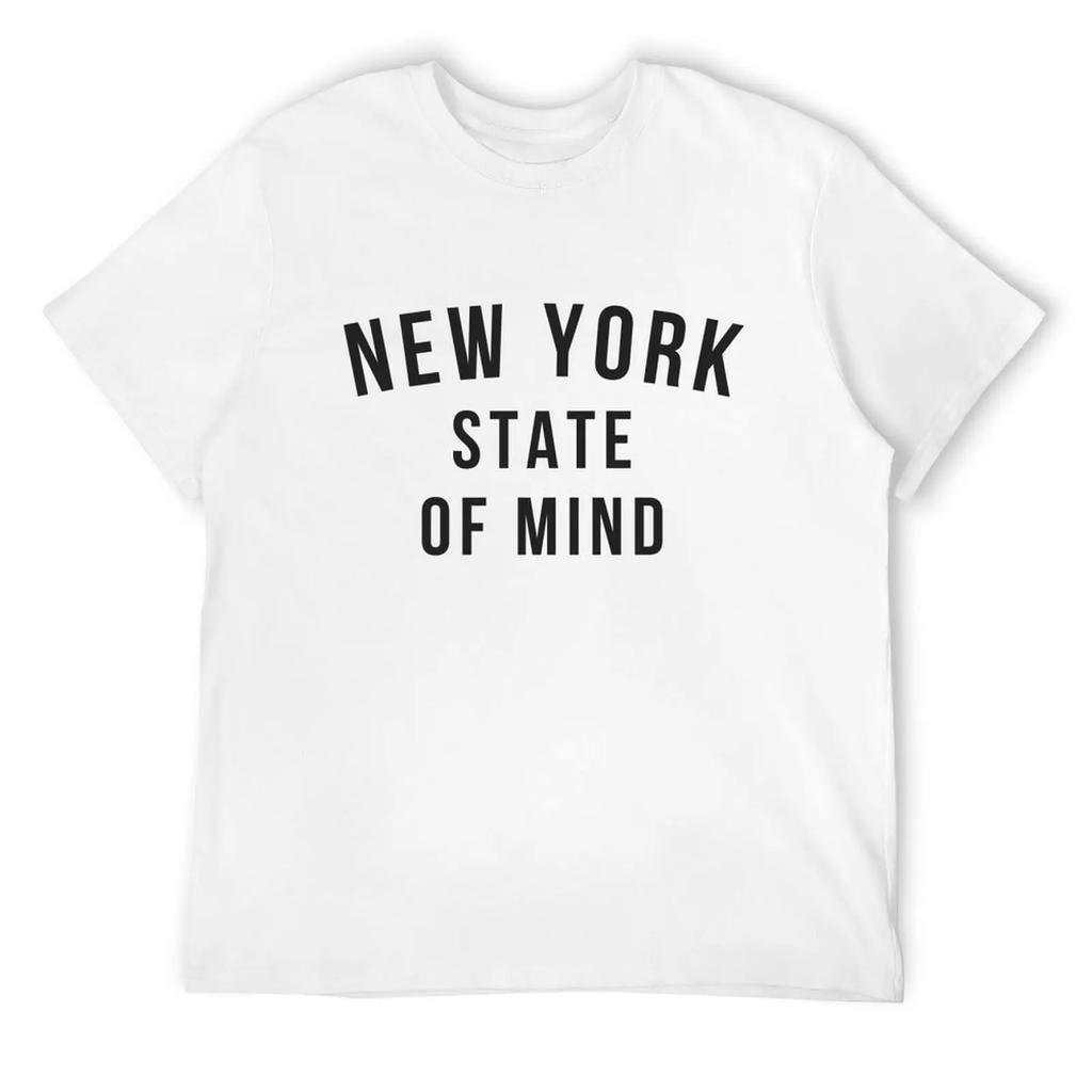Футболка New York State Of Mind, корейские модные футболки, черные футболки с рисунком, футболки для мужчин с рисунком