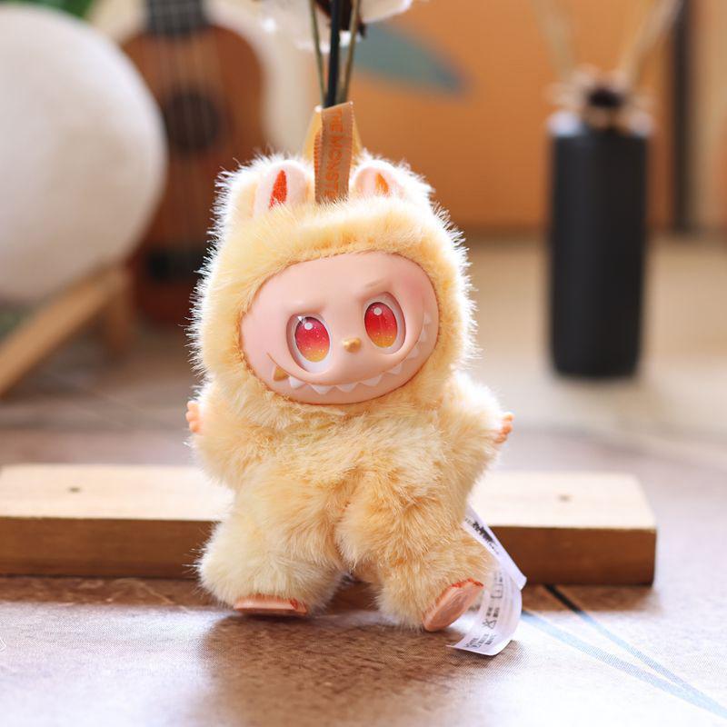 Kawaii Labubu плюшевый брелок мультфильм аниме мягкая кукла игрушка милая сумка кулон украшение рюкзак украшение пара подарки