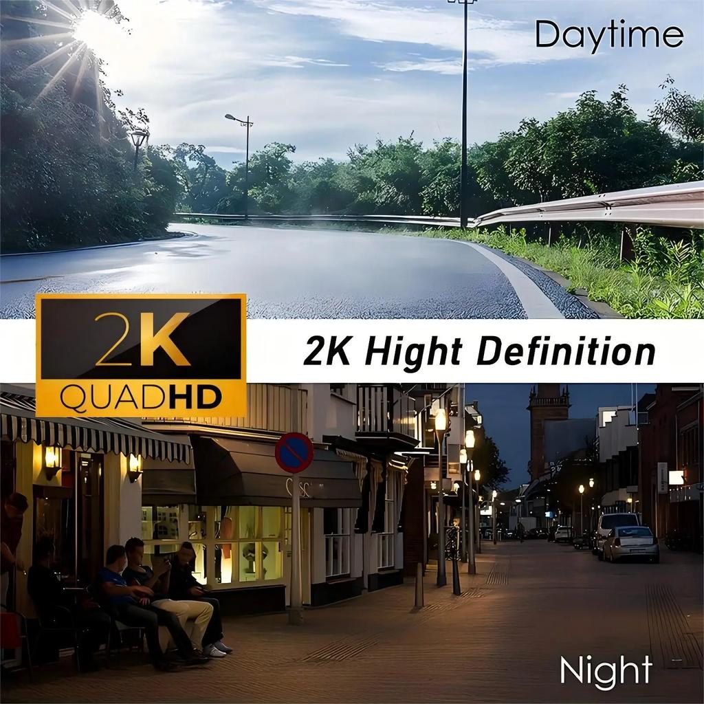 Автомобильный видеорегистратор 2K HD с WIFI DVR, автоматический регистратор, управление через приложение, черный ящик с функцией голосового управления WIFI, круглосуточный мониторинг парковки, автомобильные аксессуары