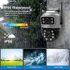 8-мегапиксельная 4K PTZ IP-камера для наружного использования с двумя объективами, двумя экранами, 4G SIM-картой, высокой четкостью, искусственным интеллектом, обнаружением человека, видеонаблюдением