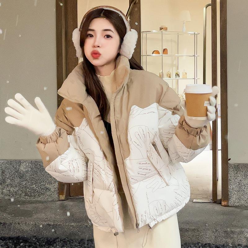 Женские осенние и зимние пуховые куртки, модные новые модели, утолщенные хлопковые куртки в корейском стиле