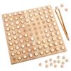 Montessori 1-100 Counting Board Wooden Toys Digital Learning Clip Bead Table Game Fine Movement Training Math Toys For Children
