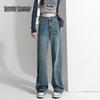 КРАСИВЫЙ ГАРДЕРОБ Женские ретро джинсы с высокой посадкой, свободные, прямые, с широкими штанинами