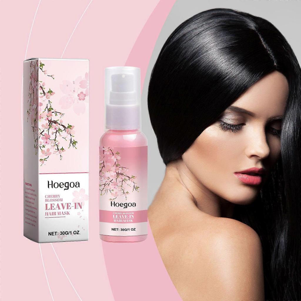 Sakura No-Wash Hair Mask Care Dry and Frizzy Hair Smooth and Shiny Refreshing Soft Hair Mask 30G