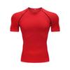 Мужская спортивная футболка с коротким рукавом, быстросохнущая, компрессионная