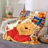 1pc. Cartoon Pooh Bear Blanket, Seasonal Universal Home Decor Gift for friends and family,Soft Flannel Throw Blanket, Versatile & Cozy for B