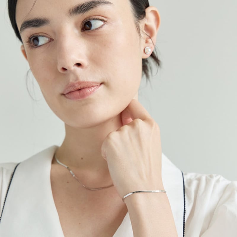 ENOUGHLIP Простой Серебряный Браслет