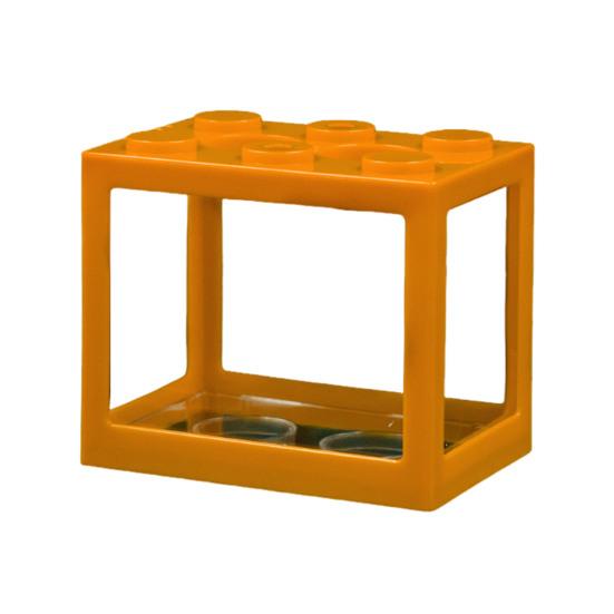 Мини аквариум для петушка, штабелируемый строительный блок, крошечный аквариум, аквариум, прозрачный