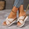 Fashion Women Slippers Platform Slippers 2025 New Fashion Work Shoes Fashion Open Toe Casual Wedge Sandals Large Size Flat Slides Women