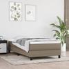 3144033 vidaXL Divan Bed with Mattress Taupe 80x200 Cm Fabric