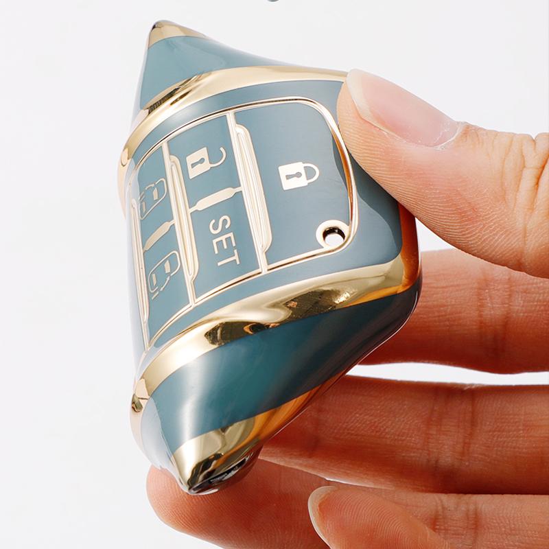 Чехол для ключей с дистанционным управлением из ТПУ с 6 кнопками для Toyota Alphard VELLFIRE NOAH Previa 30 серии, держатель для сумки, аксессуары